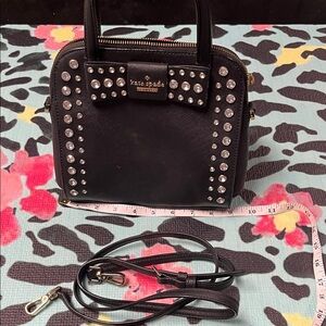 Kate Spade Black Studded Satchel